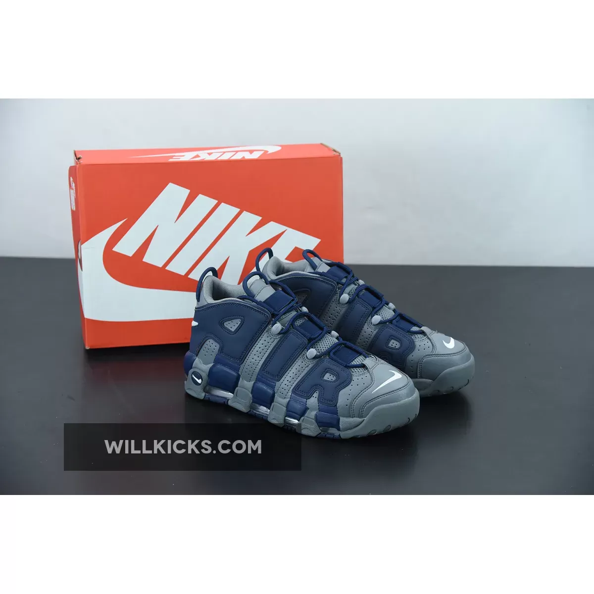 Nike Air More Uptempo Hoyas Cool Grey/White-Midnight Navy 921948-003