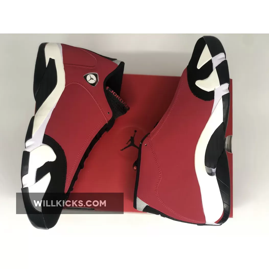 Air Jordan 14 Black/Gym Red-White-Off White 487471-006 / air jordan 14 red toro