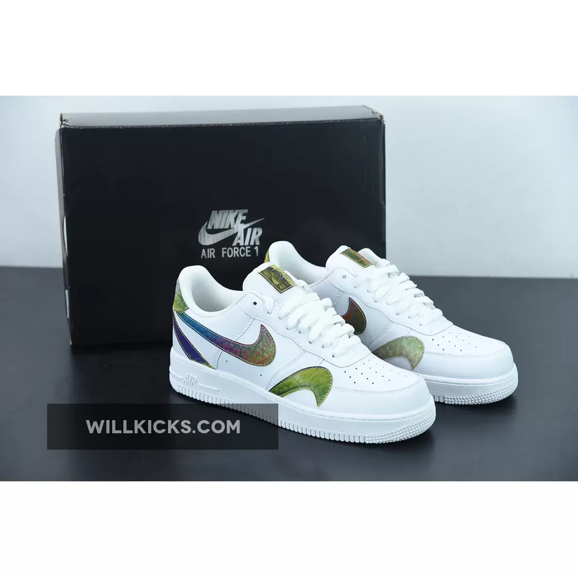 Nike Air Force 1 Low Misplaced Swooshes White Multi CK7214-101