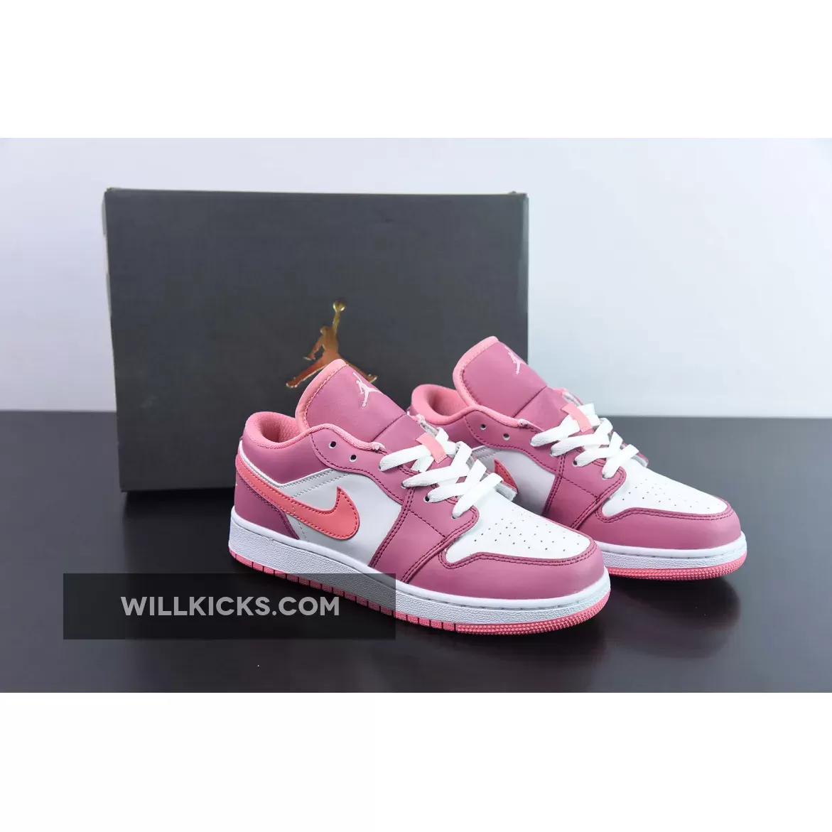 Air Jordan 1 Low Desert Berry/Coral Chalk-White 553560-616 To Buy