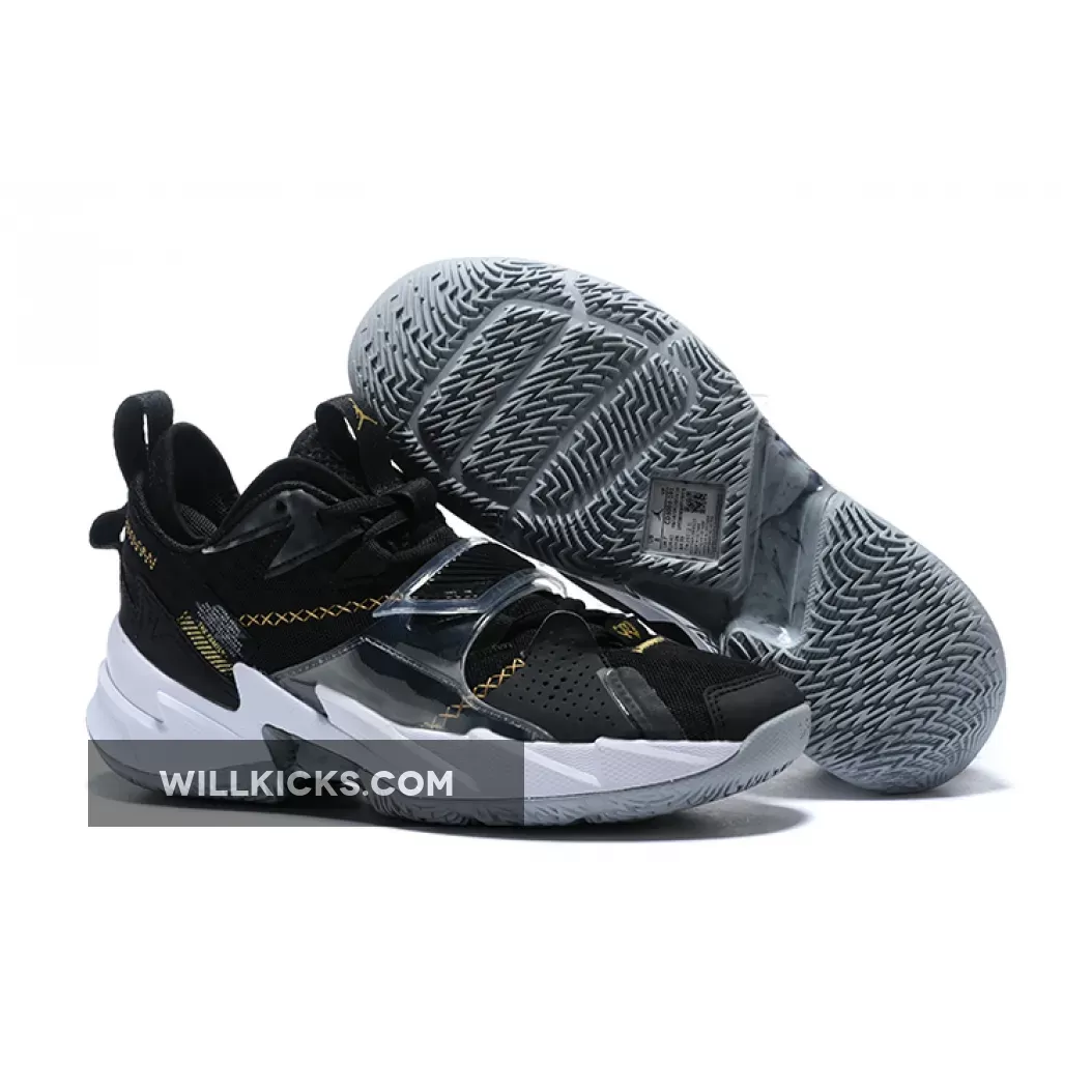 Jordan Why Not Zer0.3 'The Family' Black/Metallic Gold-White CD3003-001 #jordan why not zer0.3 black and gold