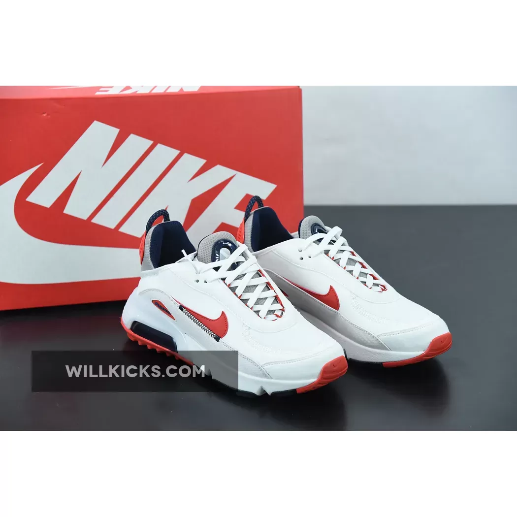 Nike Air Max 2090 White/Red DH7708-100 #air max 2090 white and red