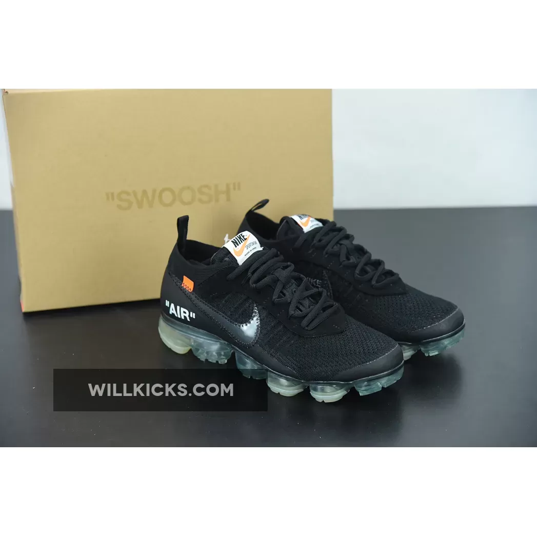 Off-White x Nike Air VaporMax Black/Total Crimson-Clear AA3831-002 / nike air vapormax offwhite