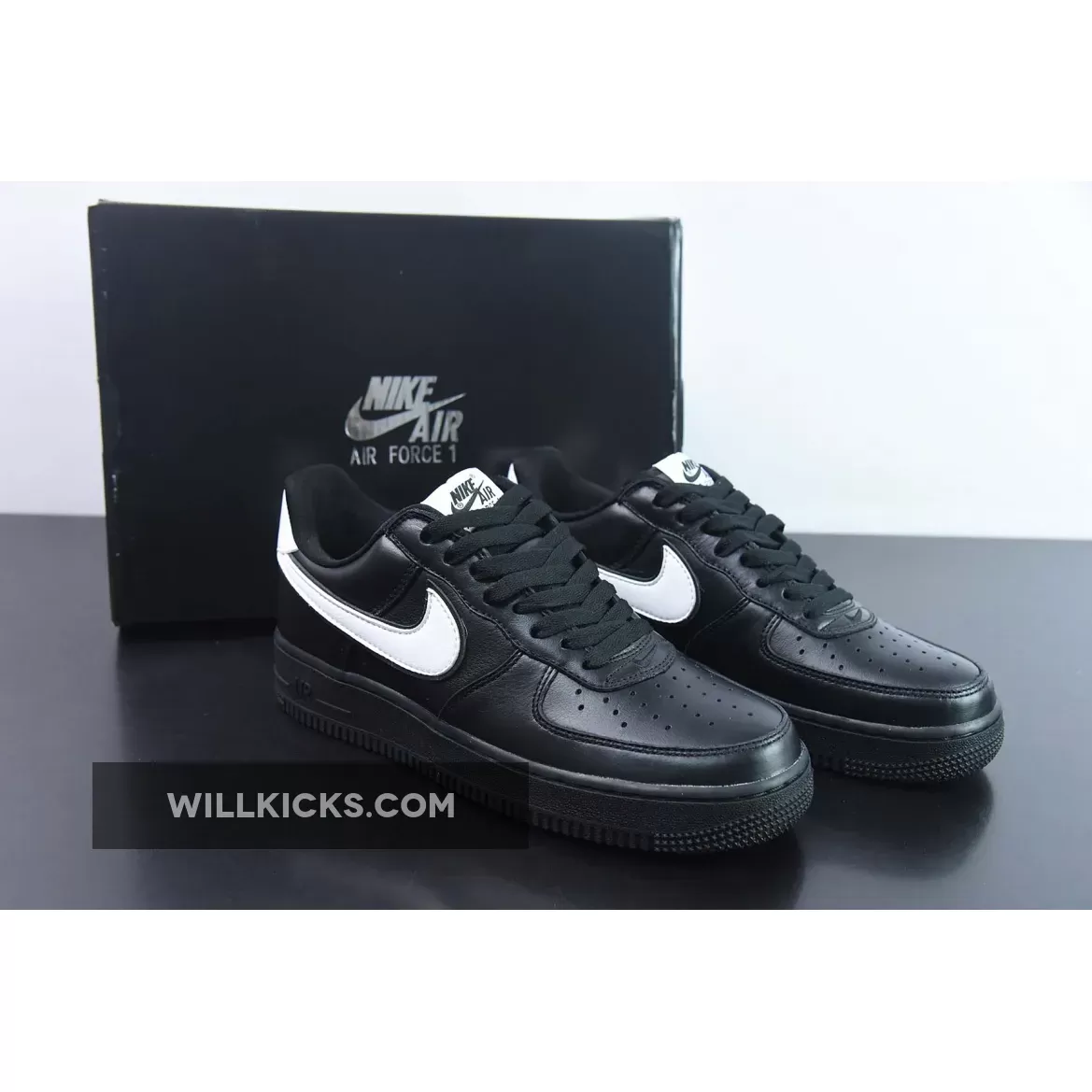 Nike Air Force 1 Black White CQ0492-001 #nike air force 1 low retro qs