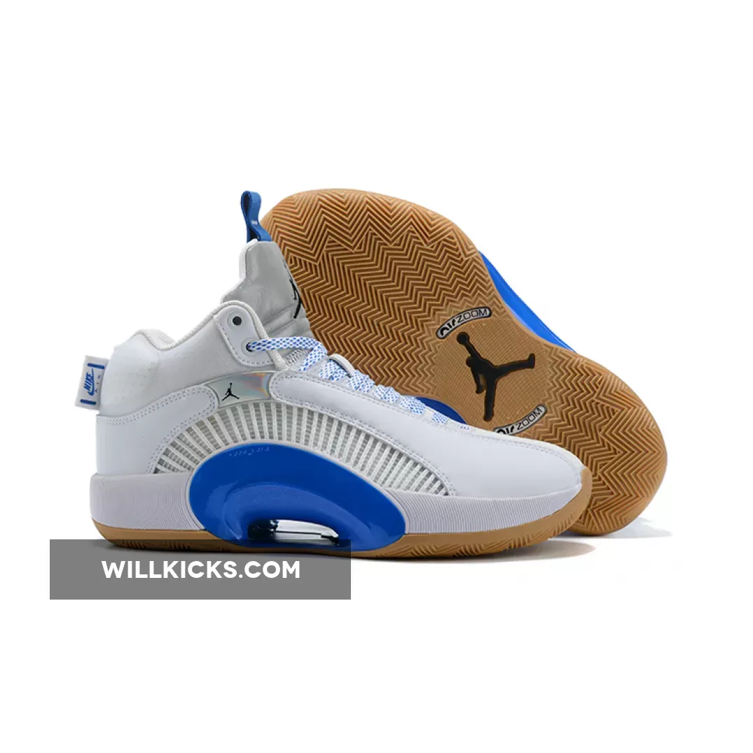 Air Jordan 35 'Sisterhood' White/Hyper Royal-Gum-Black CZ5657-100, air jordan 35 sisterhood