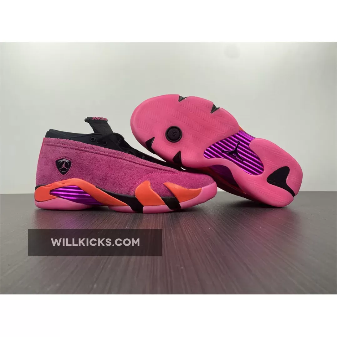 Air Jordan 14 Low 'Shocking Pink' Pink Blast/Black-Flash Crimson / air jordan 14 shocking pink