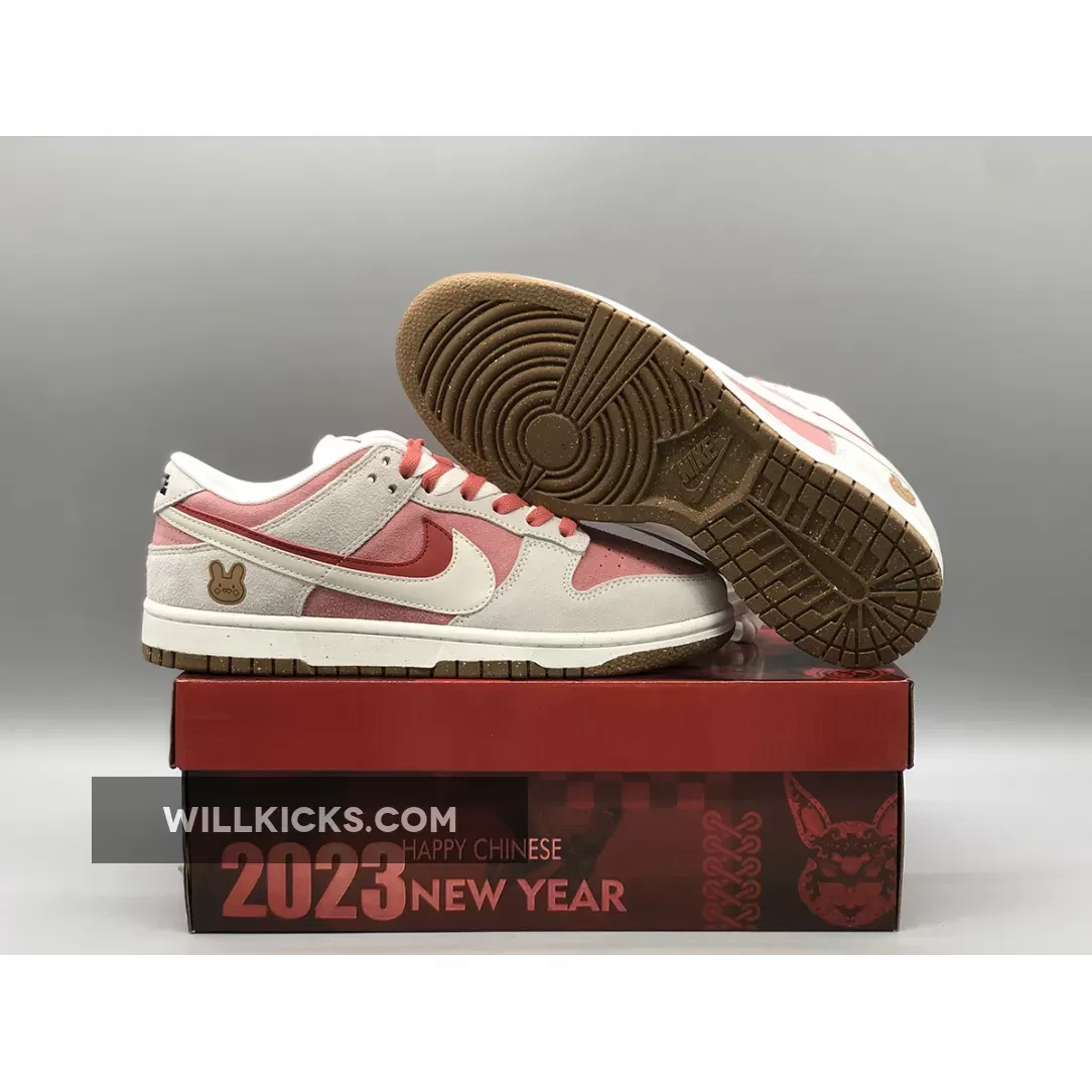 Custom Nike Dunk Low ‘Year of the Rabbit’ 85 Double Swooshes