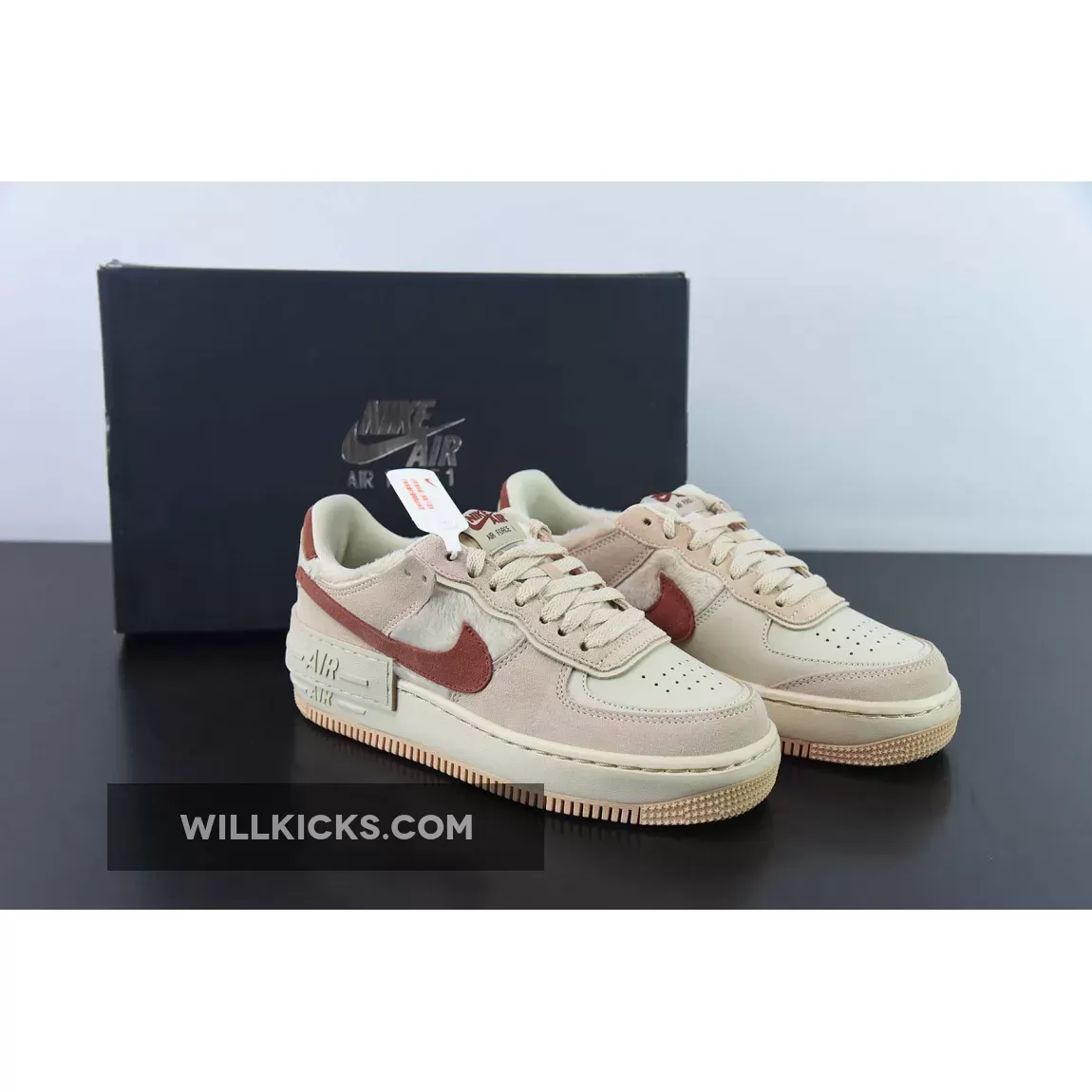 Nike Air Force 1 Shadow Shimmer/Mars Stone-Sanddrift-Pearl White DZ4705-200 New Releases