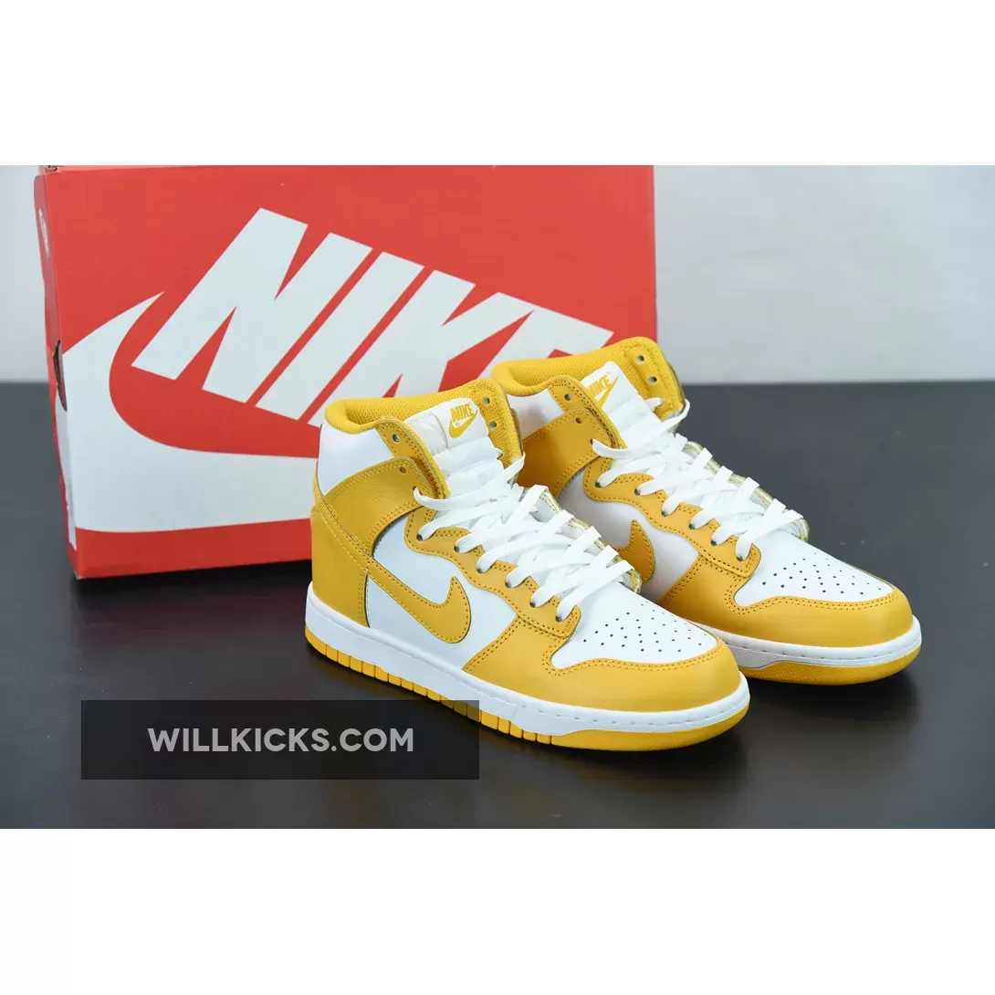 Nike Dunk High White/Dark Sulfur DD1869-106, nike dunk high dark sulfur