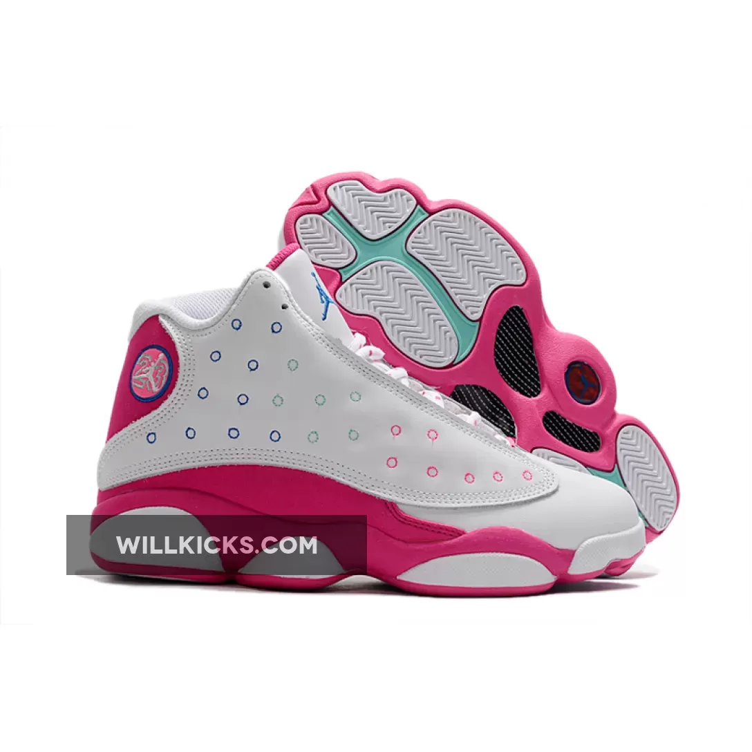 Air Jordan 13 GS White Pink #pink and white 5