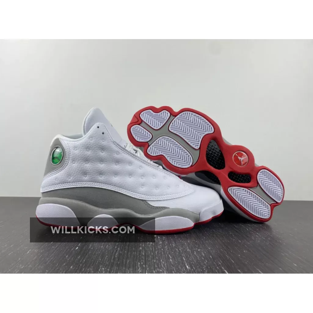 Air Jordan 13 White/True Red-Wolf Grey 414571-160 Discount