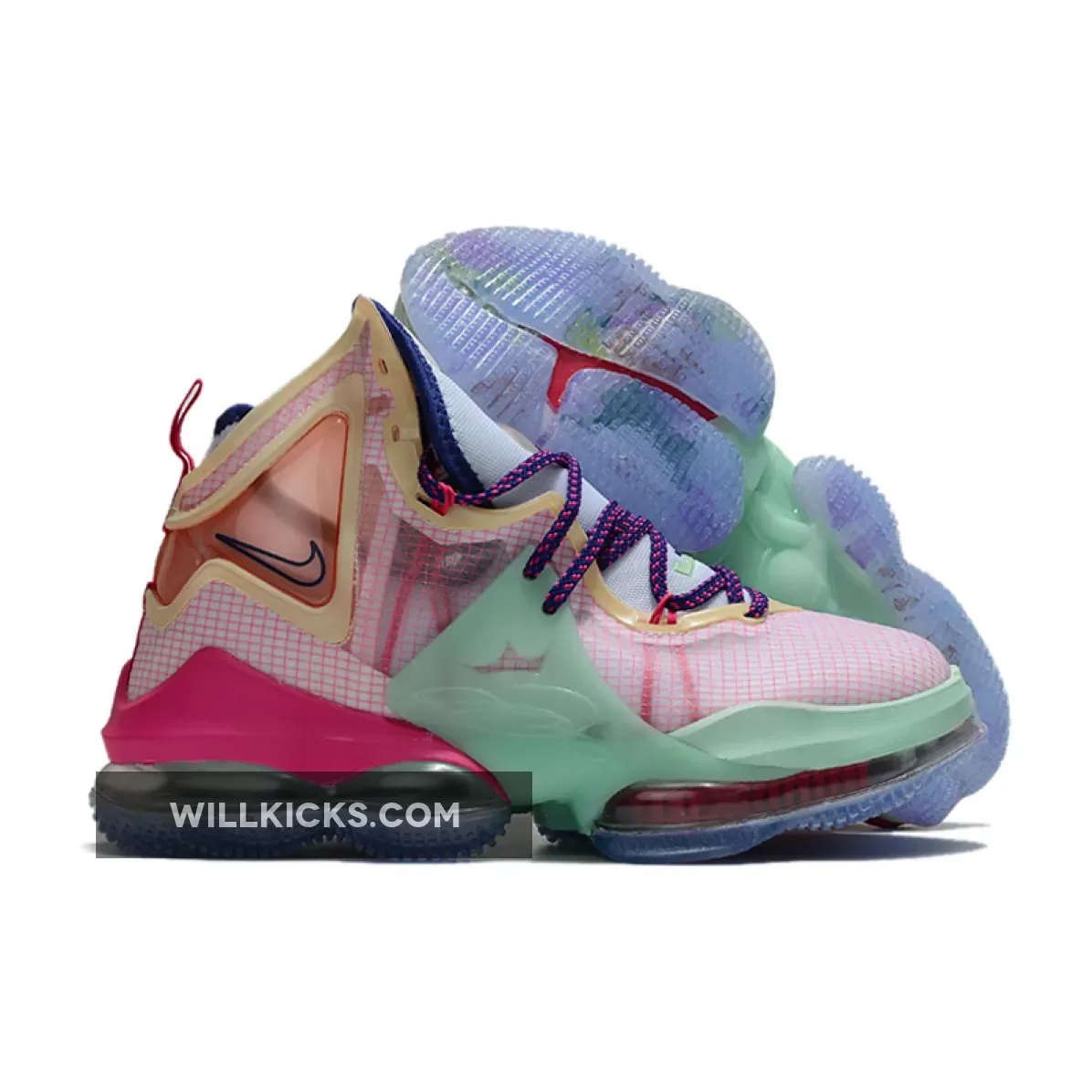 Nike LeBron 19 'Valentine's Day' Pink/Green-Purple DH8460-900 / lebron 19 valentine's day