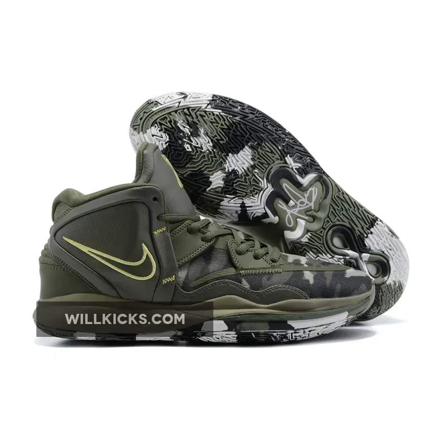 Nike Kyrie 8 Camo Olive / kyrie camo shoes