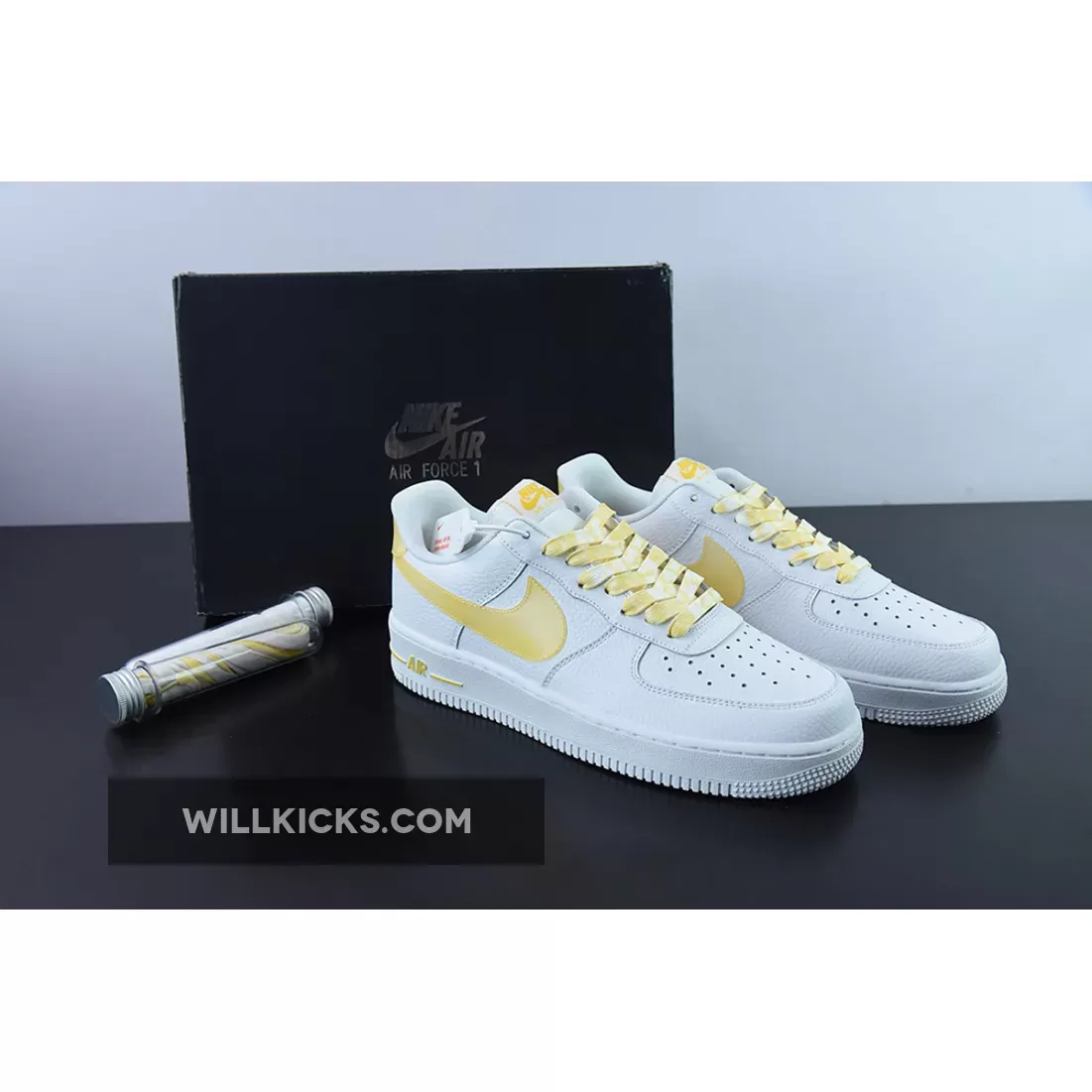 Nike Air Force 1 Low Jumbo Swoosh Yellow DV3505-101 - air force 1 yellow swoosh