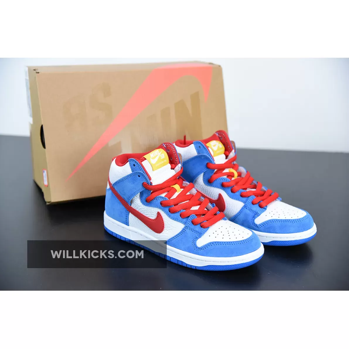 Nike SB Dunk High 'Doraemon' Light Photo Blue/University Red 1675870102 Online Sale