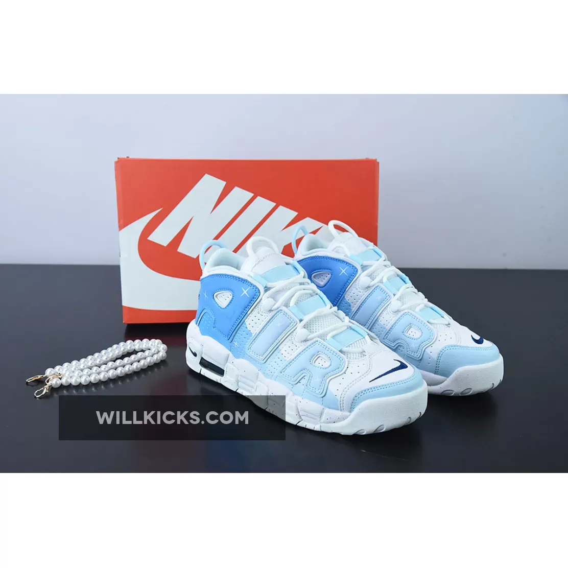 Custom Nike Air More Uptempo White Blue 1675864114 New Releases