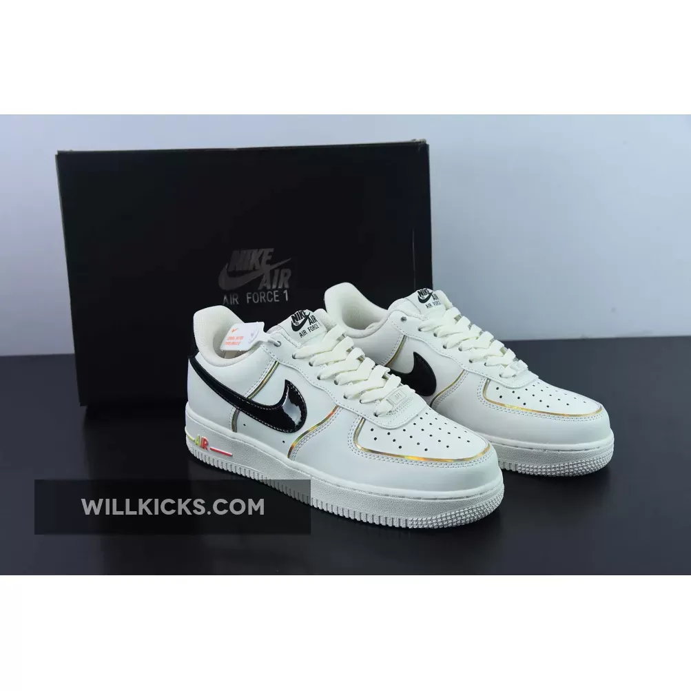 Nike Air Force 1 Low White Black Multi-Color New Releases 1675861656