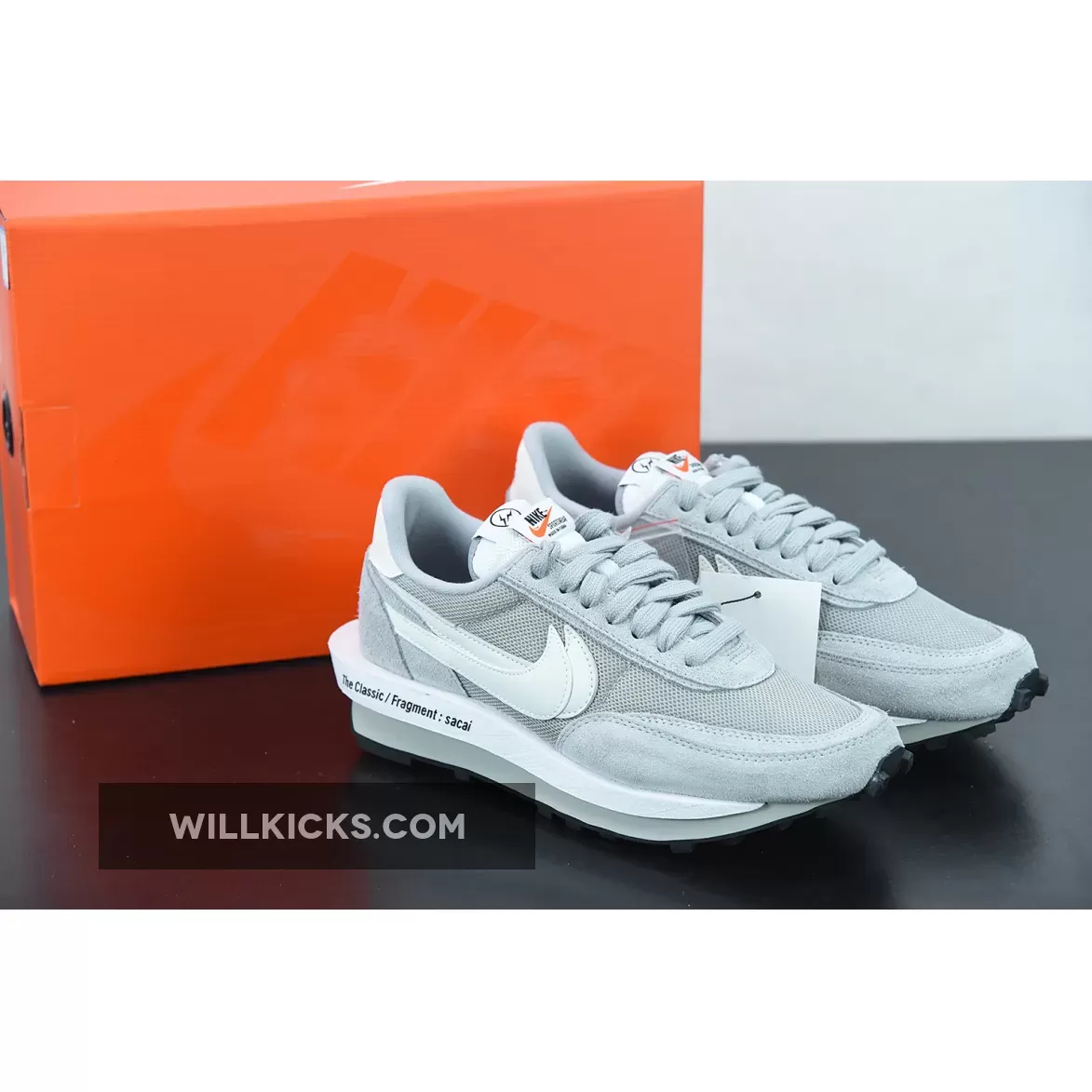 Fragment x Sacai x Nike LDWaffle Grey/White DH2684-001 / nike ldwaffle grey