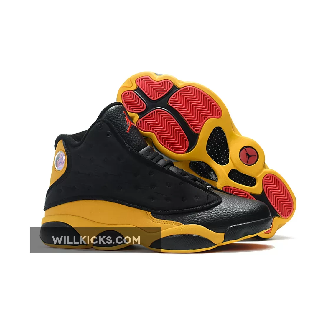 Air Jordan 13 Melo 'Class of 2002' Black/University Red-University Gold #red black 13