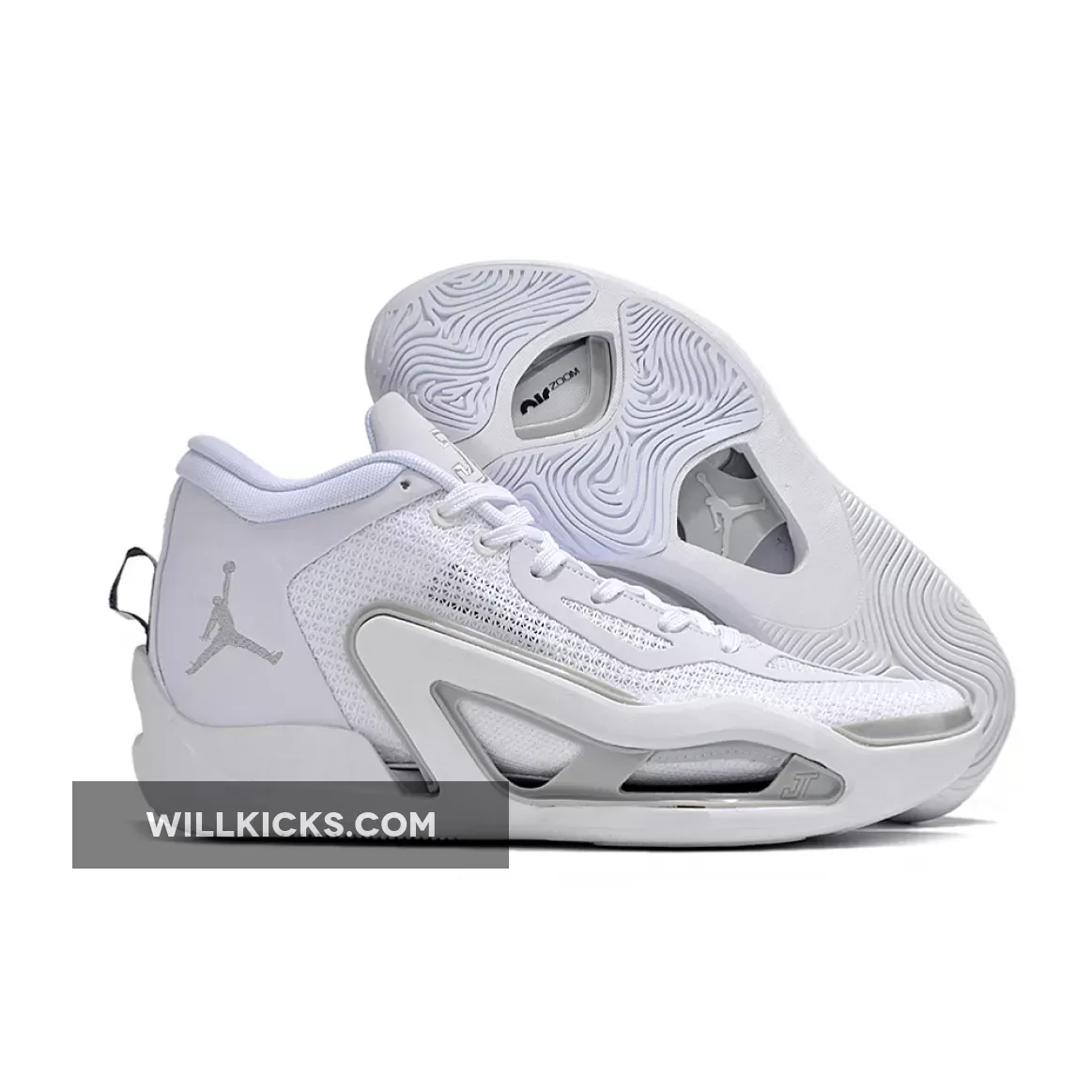 Jordan Tatum 1 "Pure Money" White/Grey Fog