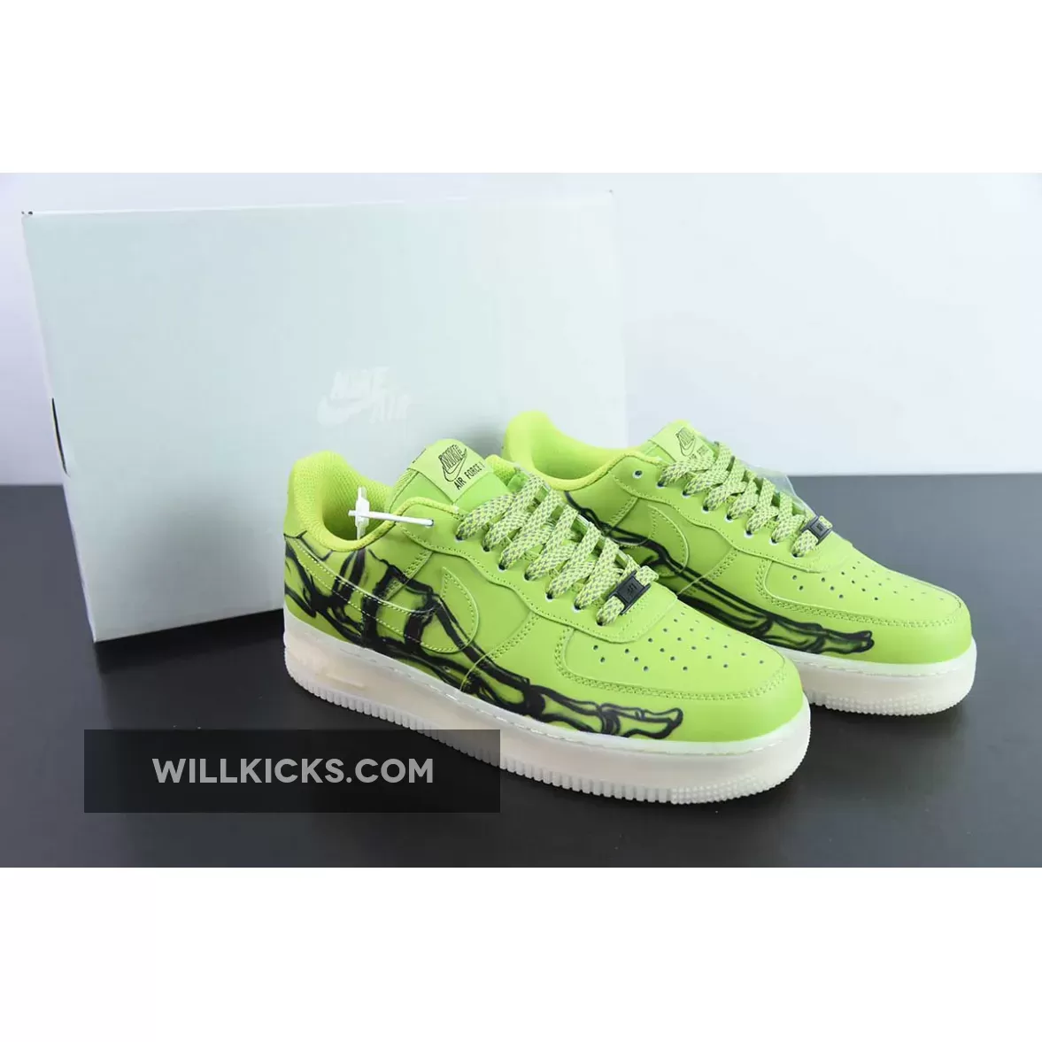 Nike Air Force 1 Low "Skeleton 2023" Green Goo