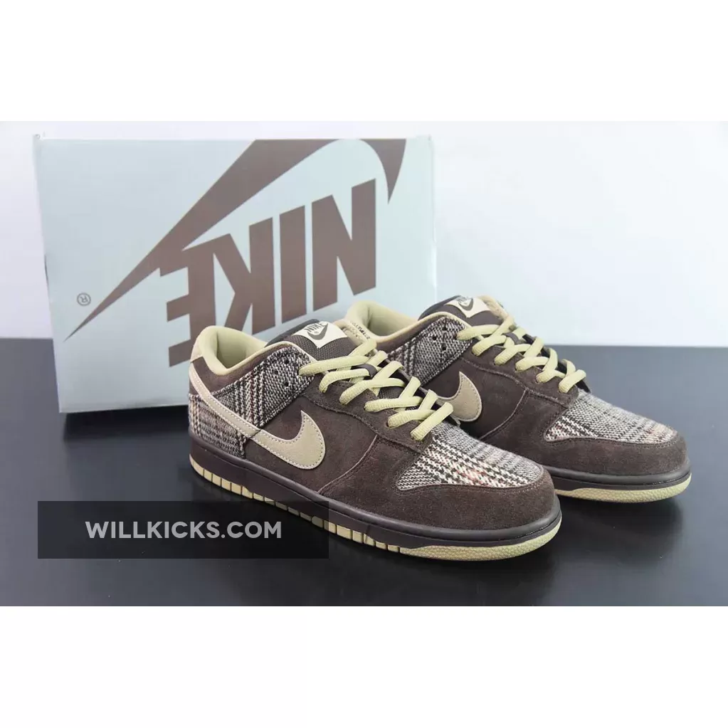 Nike SB Dunk low "Tweed" Boroque Brown/Mushroom